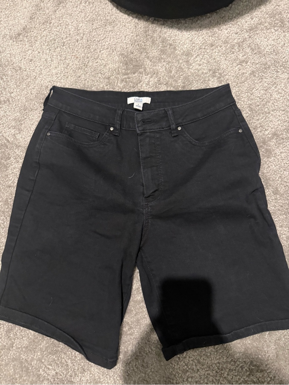 Soma Black Jean Shorts - Classic Casual Fit